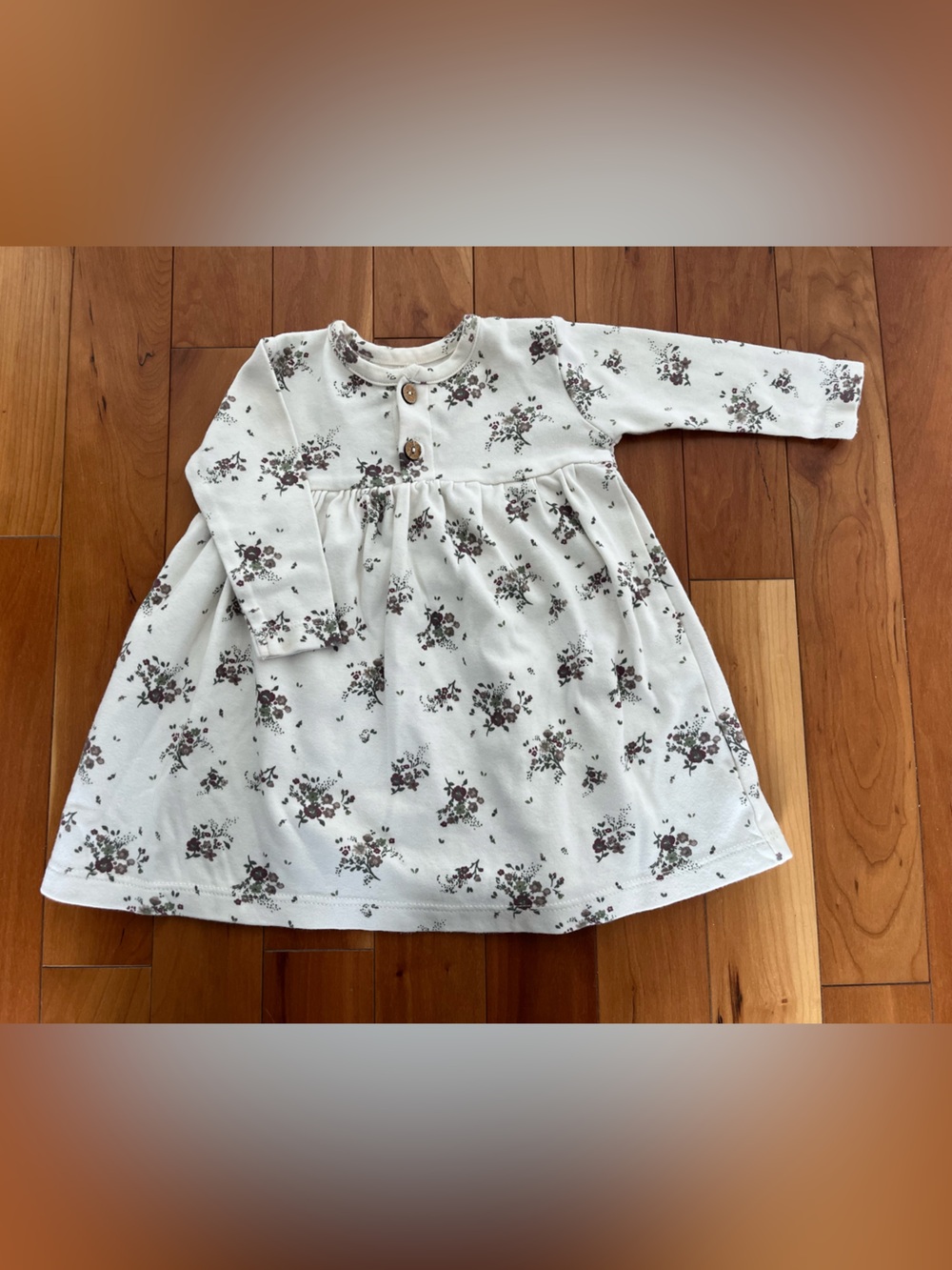 Jamie Kay Floral Long-Sleeve Baby Dress